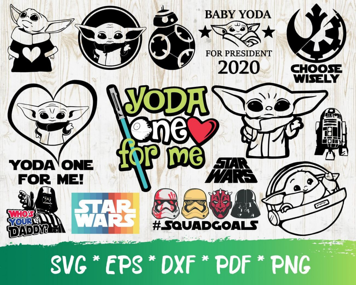 Baby Yoda Svg Bundle Baby Yoda Cricut Baby Yoda Clipart