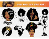 Afro Woman SVG Bundle 100+