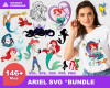Ariel SVG Bundle 146+