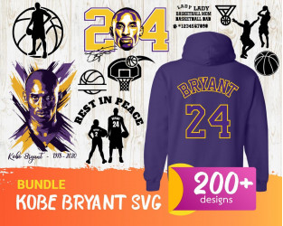 Kobe Bryant 24 Number PNG Transparent Images Free Download, Vector Files