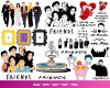 Friends TV Show SVG Bundle, Friends Cricut Designs, Friends Clipart