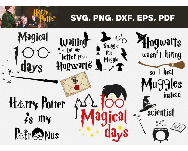 Harry Potter School SVG Bundle 30+