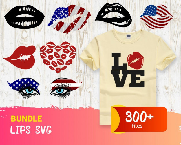 Lips SVG Bundle 300+