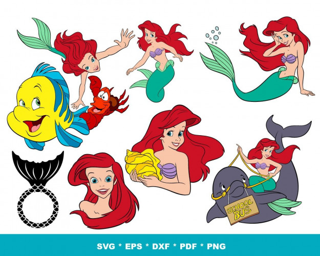 Mermaid SVG Bundle 200+