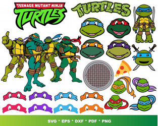 Ninja Turtles Svg, Bundle, Cricut File, Funny Ninja Turtles Svg