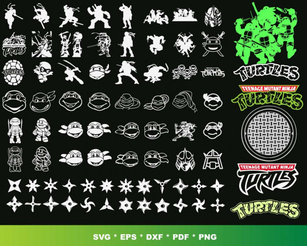 Ninja Turtles SVG Bundle 1000+