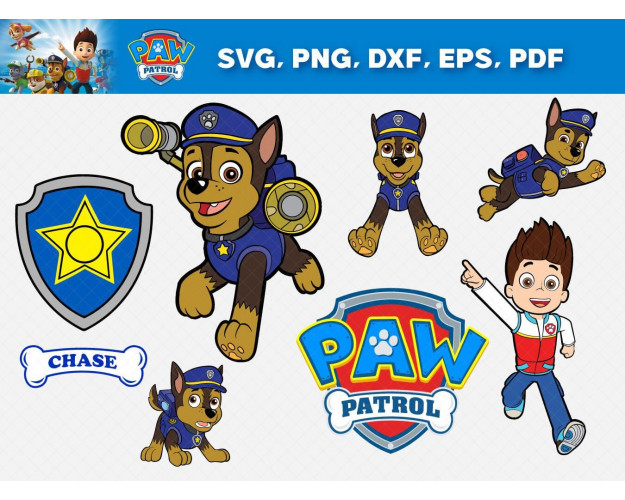 Paw Patrol SVG Bundle 52+
