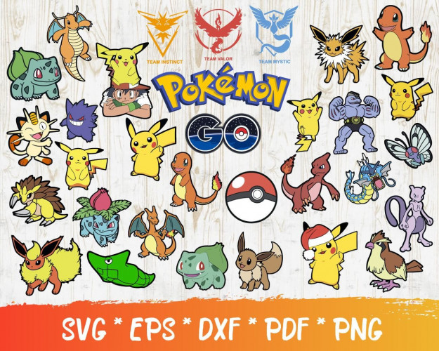 Pokemon SVG Bundle 100+