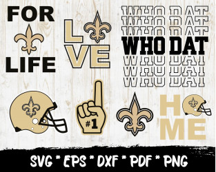 New Orleans Saints SVG File – Vector Design in, Svg, Eps, Dxf, and