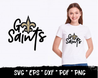 Saints SVG PNG Saints Mascot Svg Saints Cheer Svg Saints -   in 2023