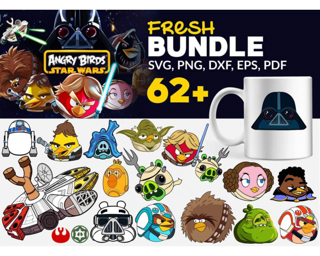 Angry Birds SVG Bundle 62+