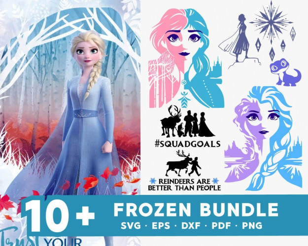 Frozen SVG Bundle 10+