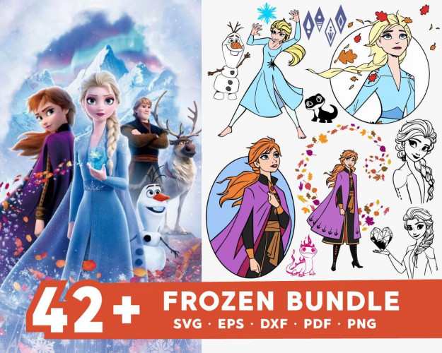 Frozen SVG Bundle 42+