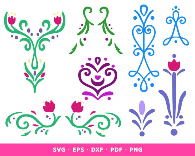 Frozen Pattern SVG Bundle 25+