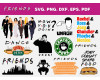 Friends TV Show SVG Bundle, Friends Cricut Designs, Friends Clipart, Digital Friends SVG, SVG Cut Files Friends, Customizable Friends SVG,