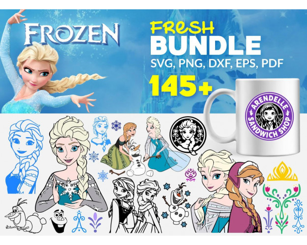 Frozen SVG Bundle 145+