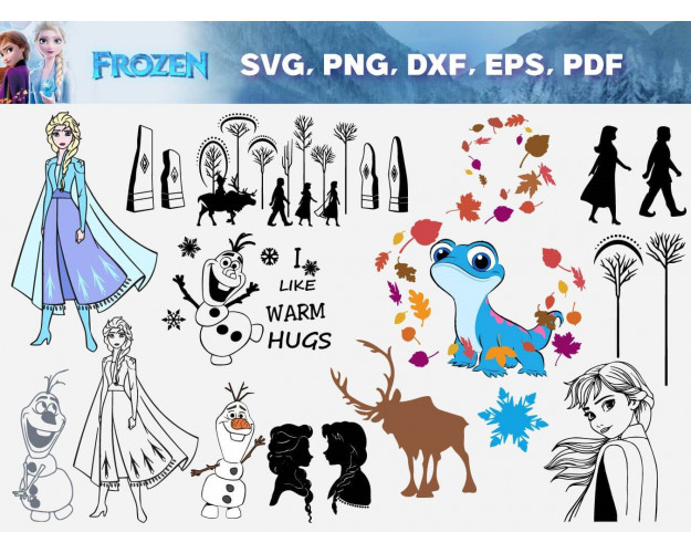 Frozen SVG Bundle 110+