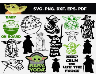 Baby Yoda SVG Bundle – MasterBundles