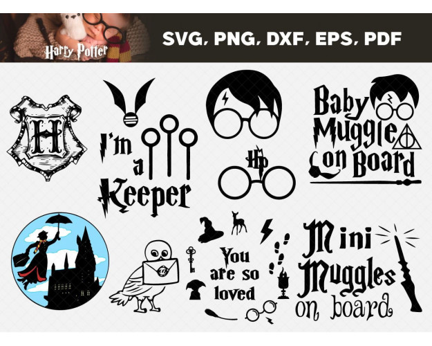 Harry Potter Baby SVG Bundle 21+