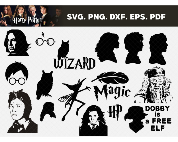 Harry Potter SVG Bundle 37+
