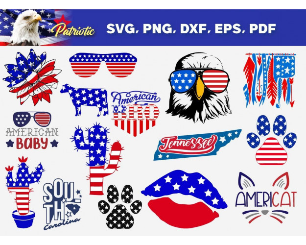 Patriotic SVG Bundle 230+