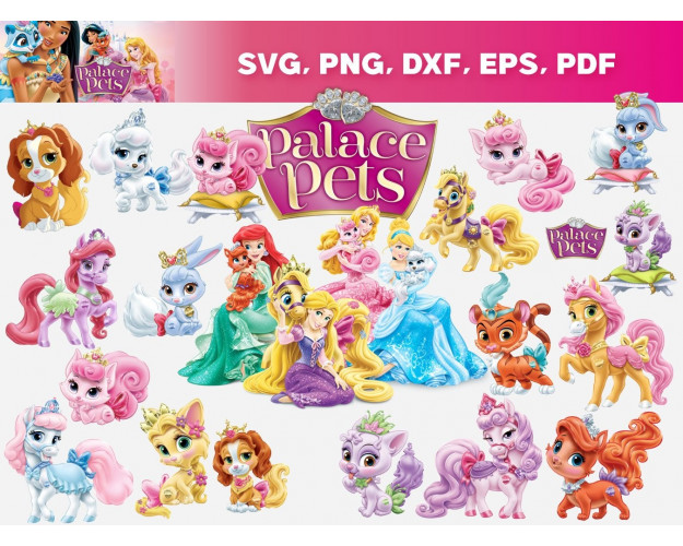 Palace Pets Princes SVG Bundle 180+