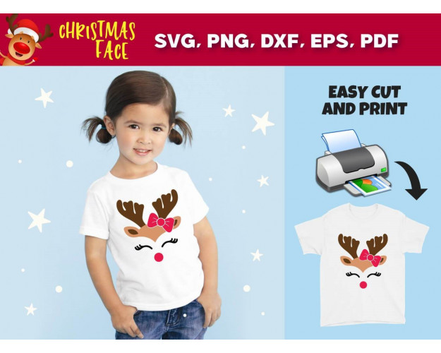 Christmas Face SVG Bundle 20+