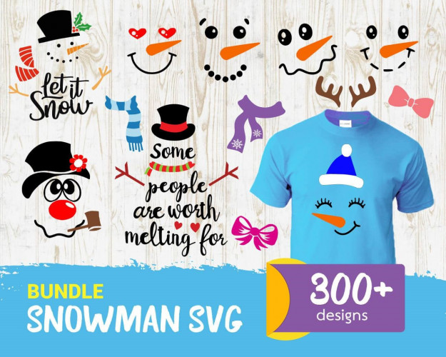 Snowman SVG Bundle 300+