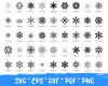 Snowflakes SVG Bundle 200+