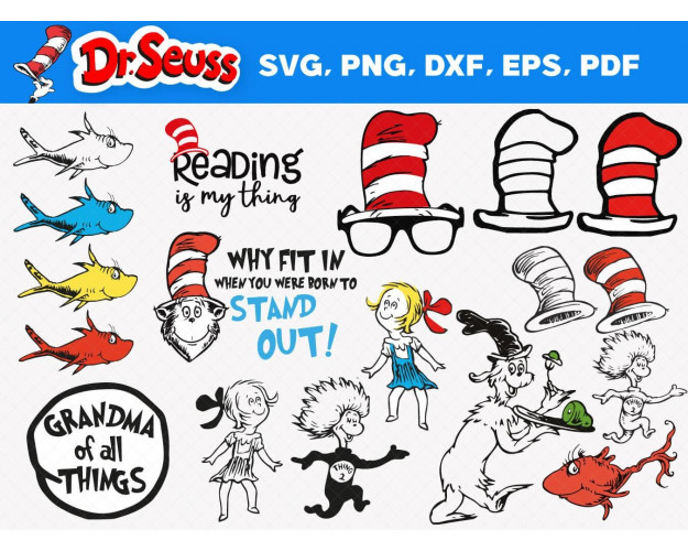 Dr. Seuss SVG Bundle 70+
