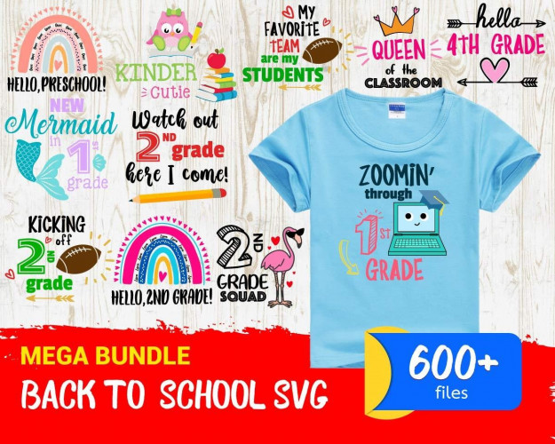 Back To School SVG Bundle 600+