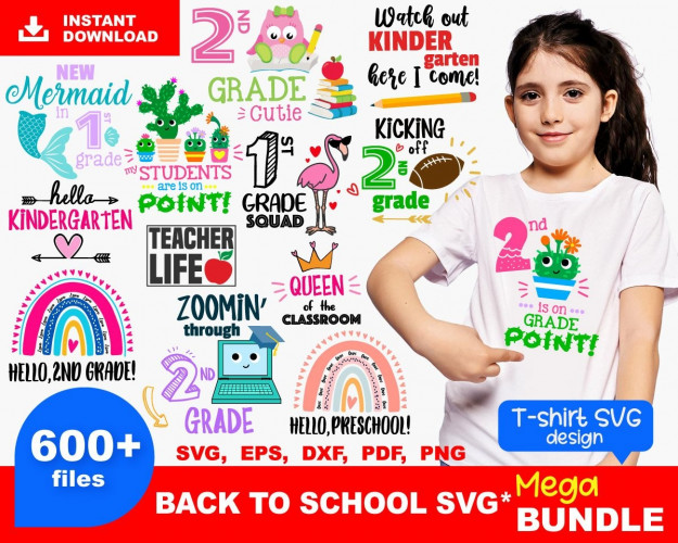 Back To School SVG Bundle 600+