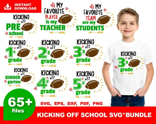 Kicking Off School SVG Bundle 65+
