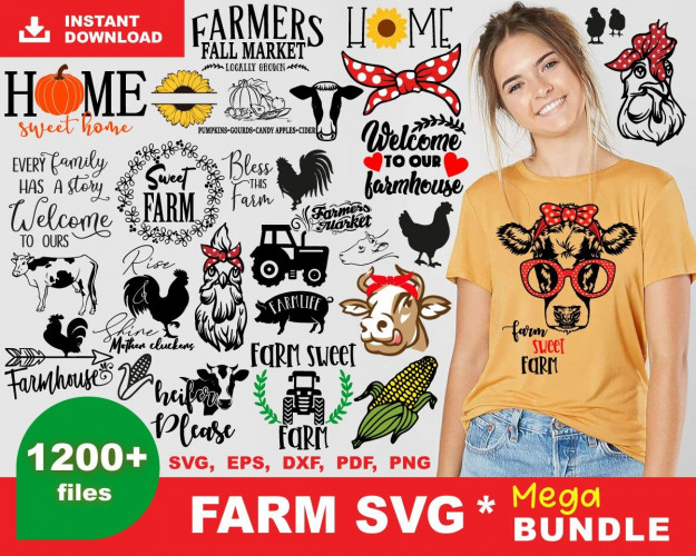 Farm SVG Bundle 1200+