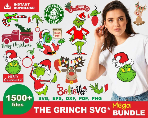 Grinch SVG Bundle 1500+