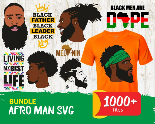 Afro Man SVG Bundle 1000+