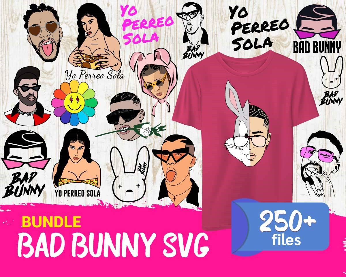 Bad Bunny Martinez Rapper SVG Funny Best Design Digital Files