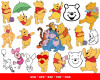 Winnie The Pooh SVG Bundle 1500+