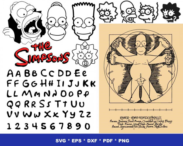 The Simpsons SVG Bundle 1000+