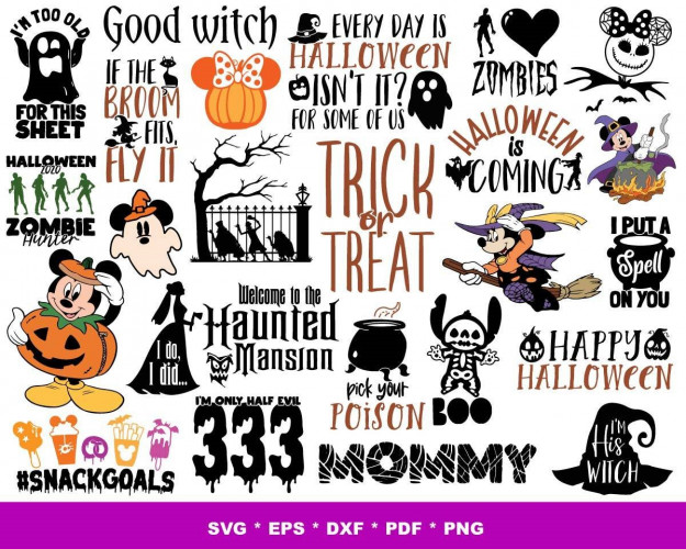 Halloween SVG Bundle, Halloween Png, Halloween, Svg, Trick Or Treat, Disney Halloween, Disney Halloween Svg, Happy Halloween Svg, Halloween Shirt Svg, Pumpkin Svg
