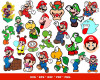 Super Mario SVG Bundle 200+