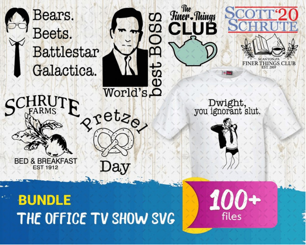 The Office TV Show SVG Bundle 100+
