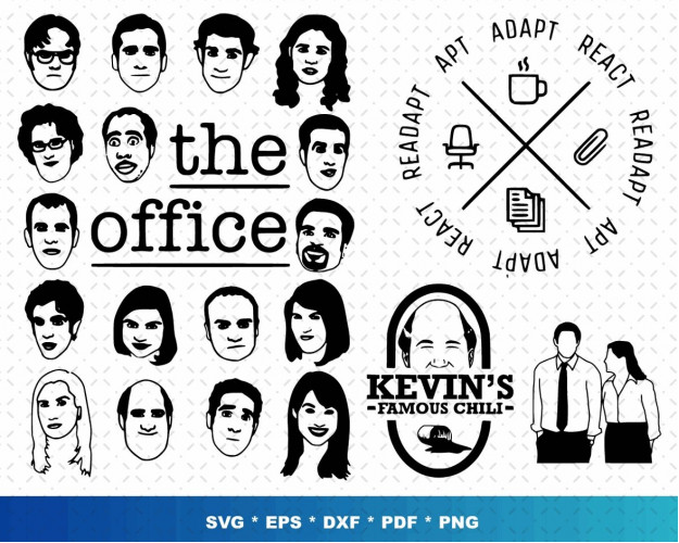 The Office, Michael Scott, Dwight Schrute, Svg, Tv Show, The Office Clipart, Michael Scott Svg, Dunder Mifflin Svg, The Office Svg