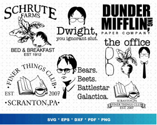 The Office Svg Bundle, michael scott svg, dunder mifflin svg, The Office  Clipart, The Office, Tv Show Svg