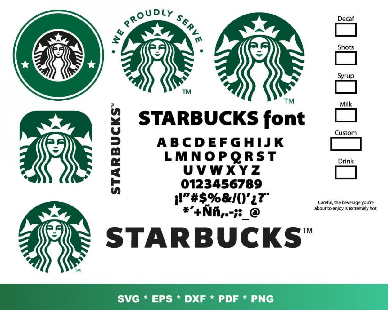 Starbucks SVG 100+ Bundle, Starbucks Cricut, Starbucks Clipart