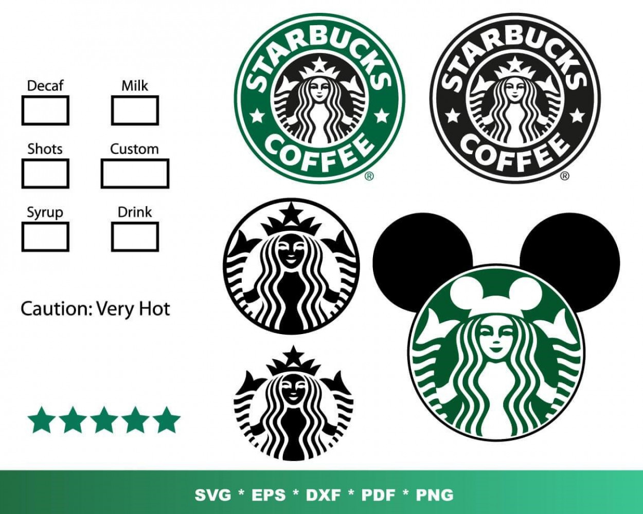 Starbucks SVG 100+ Bundle, Starbucks Cricut, Starbucks Clipart