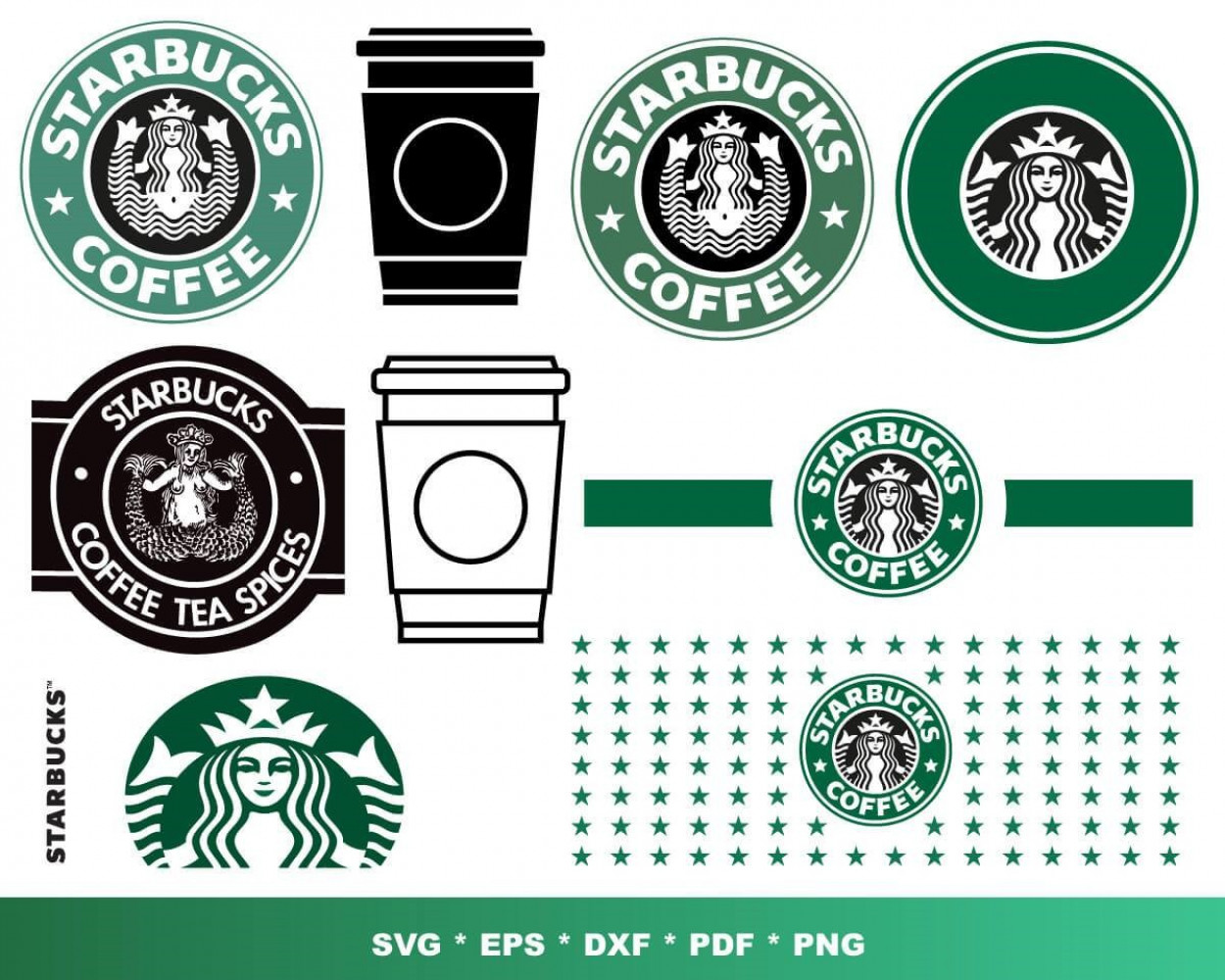 Starbucks SVG 100+ Bundle, Starbucks Cricut, Starbucks Clipart