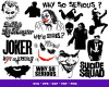 Joker SVG, Darkly creative crafts, High-quality SVG files, Chaotic designs, Joker home decor, DC Comics enthusiasts, Craft projects for Joker fans