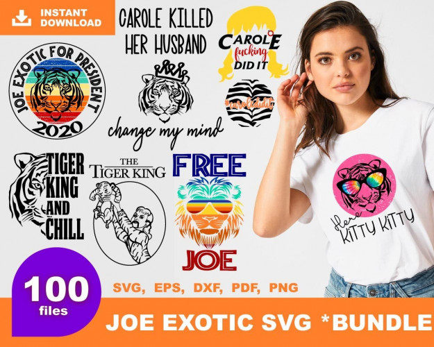 Joe Exotic SVG Bundle 100+