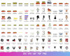 Disney SVG Bundle, Cricut Design Space, Silhouette Studio, Craft banners, centerpieces, cupcake toppers